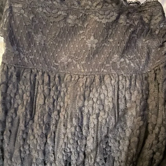 Free People Black Lace Maxi Skirt XS - Picture 4 of 16